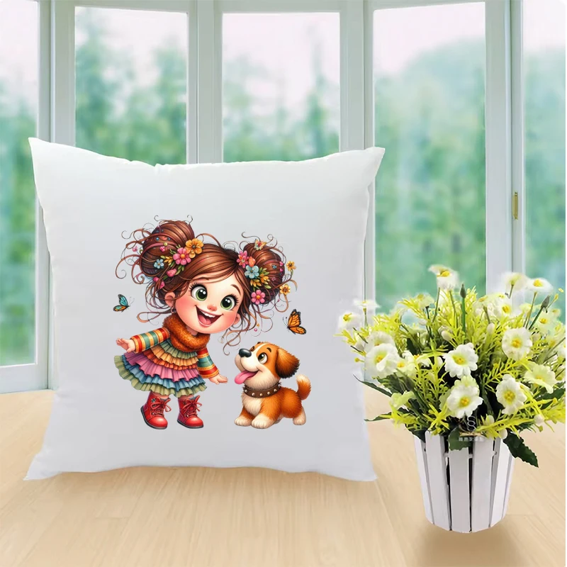 Мультяшная железная переводная наклейка чайная чашка енот лиса сова медведь