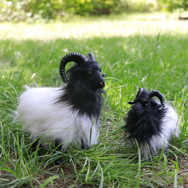 

Simulation Goat Tibetan Antelope Static Model Animal Doll Props Model Simulation Fur Animal Crafts Wholesale