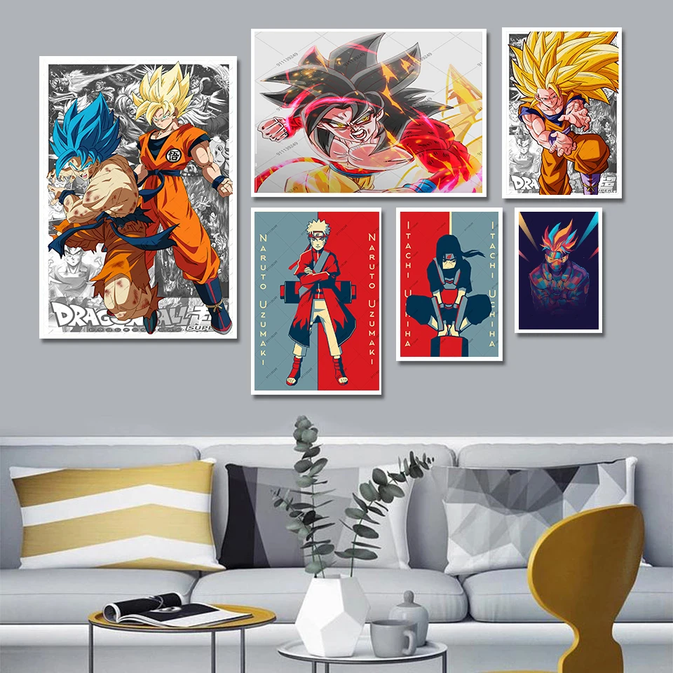 Постер удзумаки Наруто Гоку из аниме Жемчуг дракона Художественная Картина на