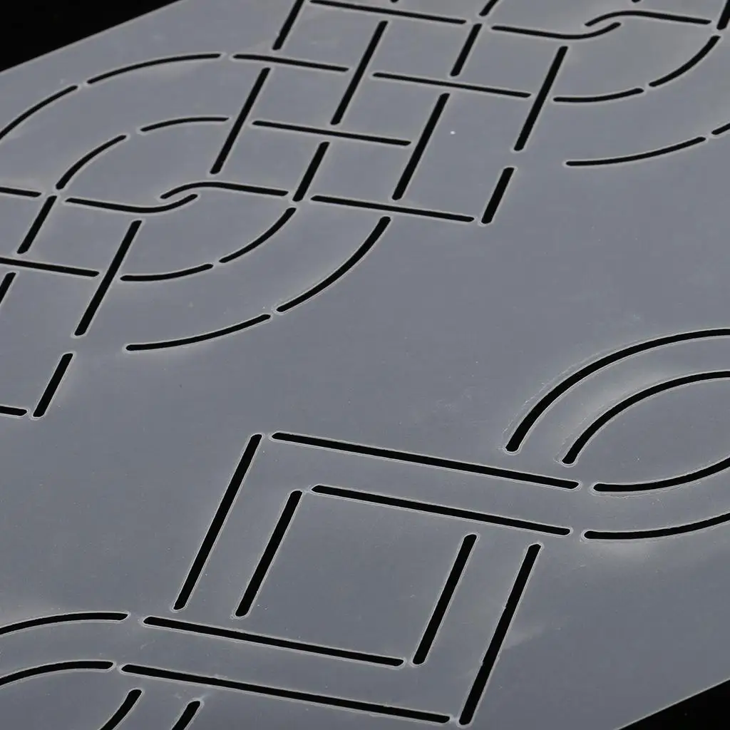 2шт цветочный пластиковый трафарет для квилтинга инструмент шитья в стиле