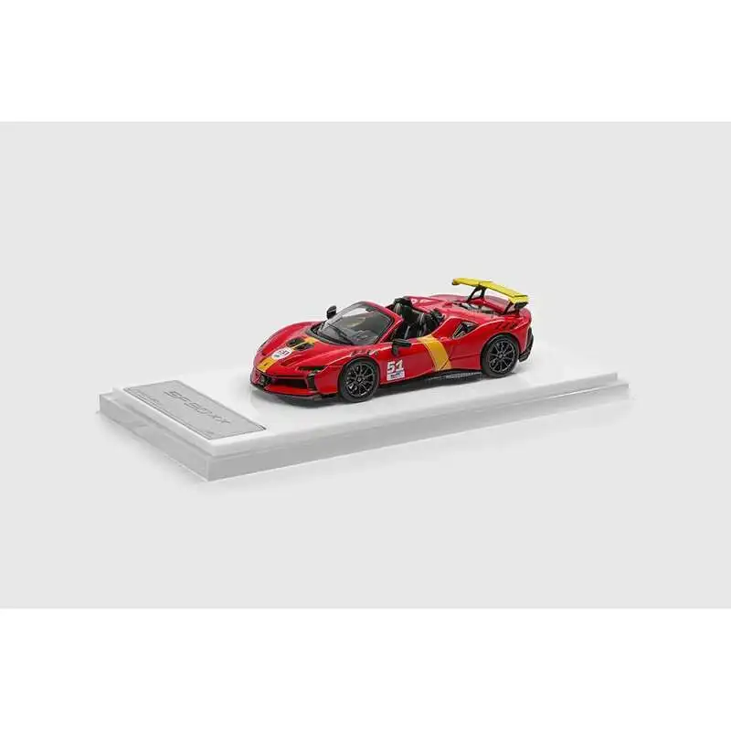 Фото DMH 1:64 SF90 XX SPIDER LeMans литая под давлением диорама модель автомобиля игрушка №3