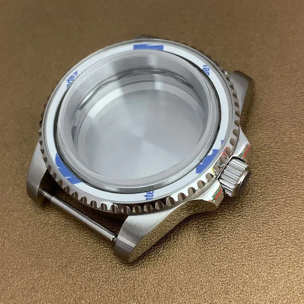 Upgraded 40mm Modification Watch Case Fine Stainless Steel Sapphire Glass Mirror Fit NH35 NH36 Automatic Movement Case Nh35