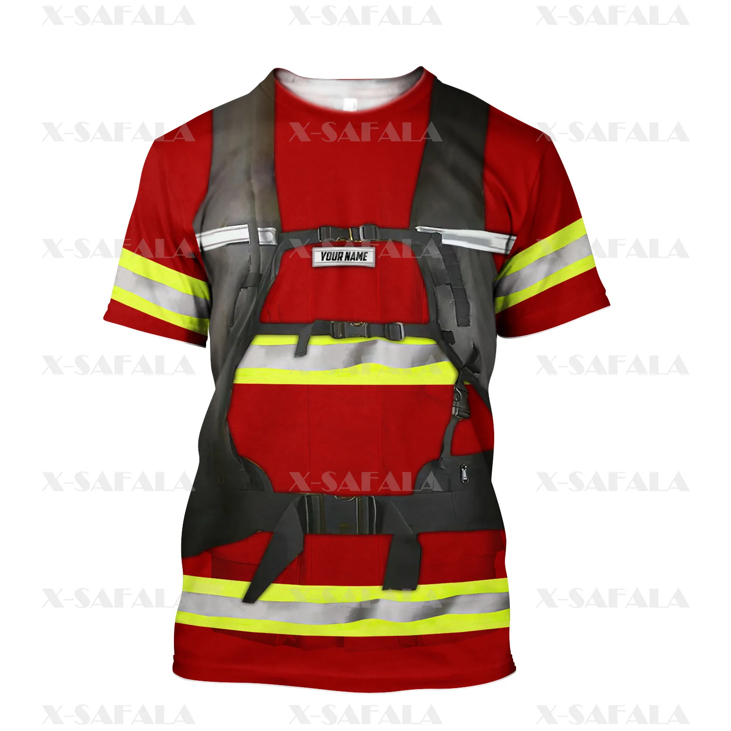 

Костюм для косплея из высококачественного молочного волокна с 3D-принтом героя города пожарного, летняя футболка с круглым вырезом для мужч...