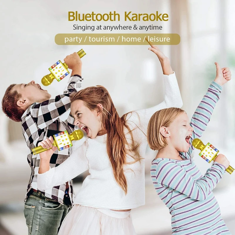 Беспроводной Bluetooth-микрофон для караоке Android / iPhone iPad/Sony/ПК |