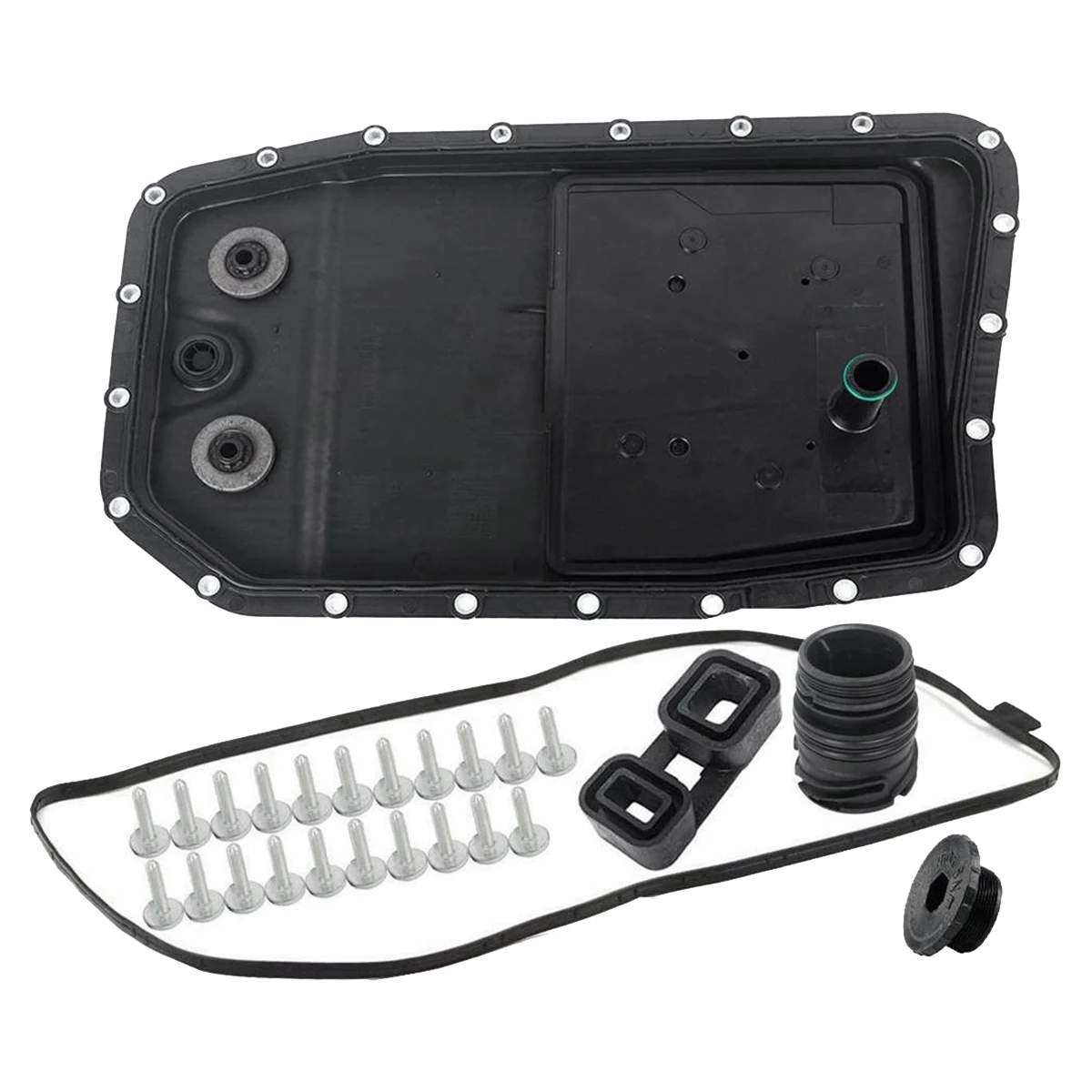 New 6HP26 Auto Transmission Oil Pan W/ Filter& Gasket & Screw O-Ring Adaptor for ZF BMW / Jaguar / Land Rover