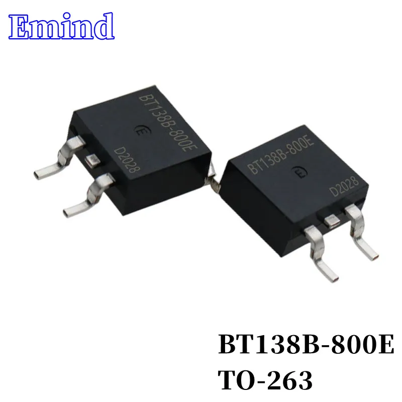 

10Pcs BT138B-800E Thyristor TO-263 12A/800V BT138B SMD Triac Large Chip