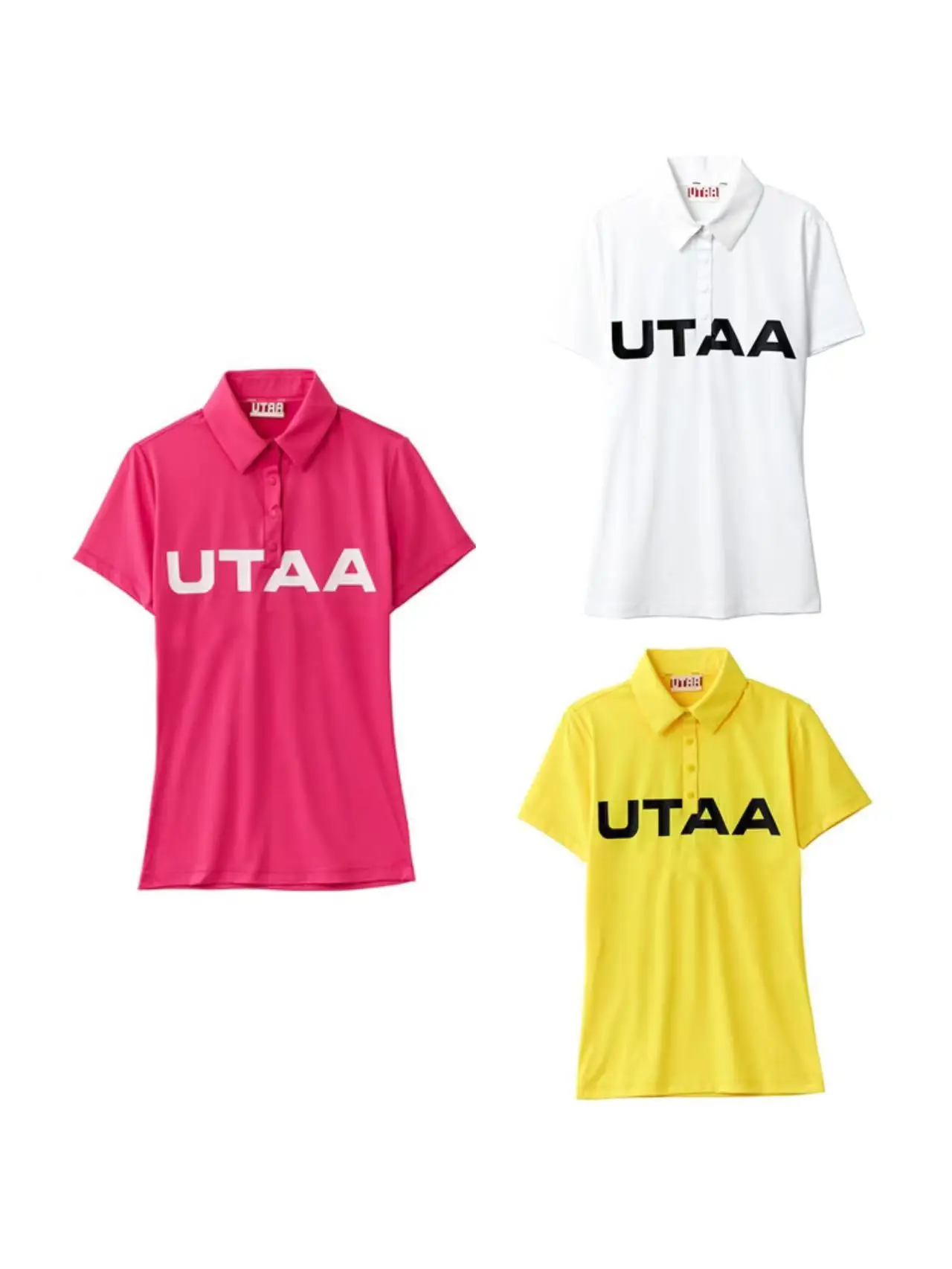 

2023 New Women Golf T-Shirt for Summer Short Sleeve Golf Wear for Ladies Polo Shirts Tennis Shirts Dry Fit Sport Top UTAH