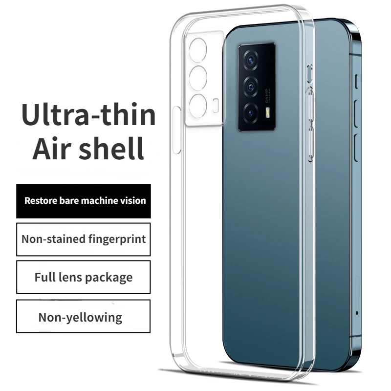

Suitable for iqooz5 mobile phone case z3 protective case z5 transparent silicone soft case z1 cube straight edge