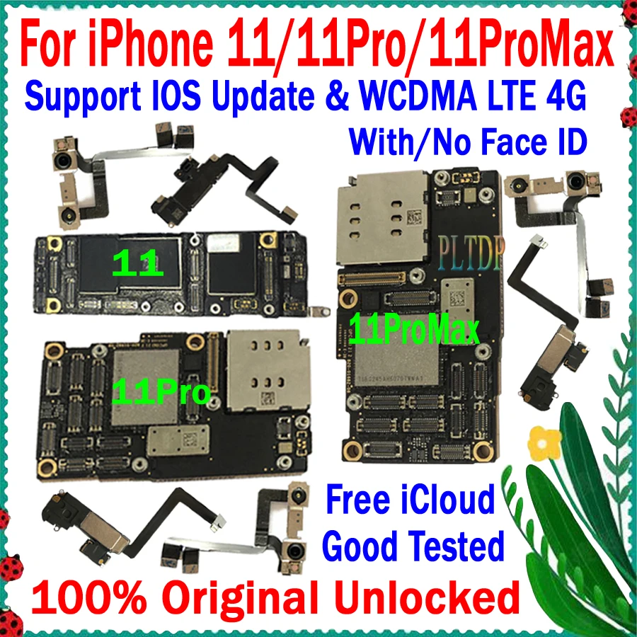 Материнская плата No icloud для iPhone 11 Pro Max/12 Max оригинальная разблокированная 100%