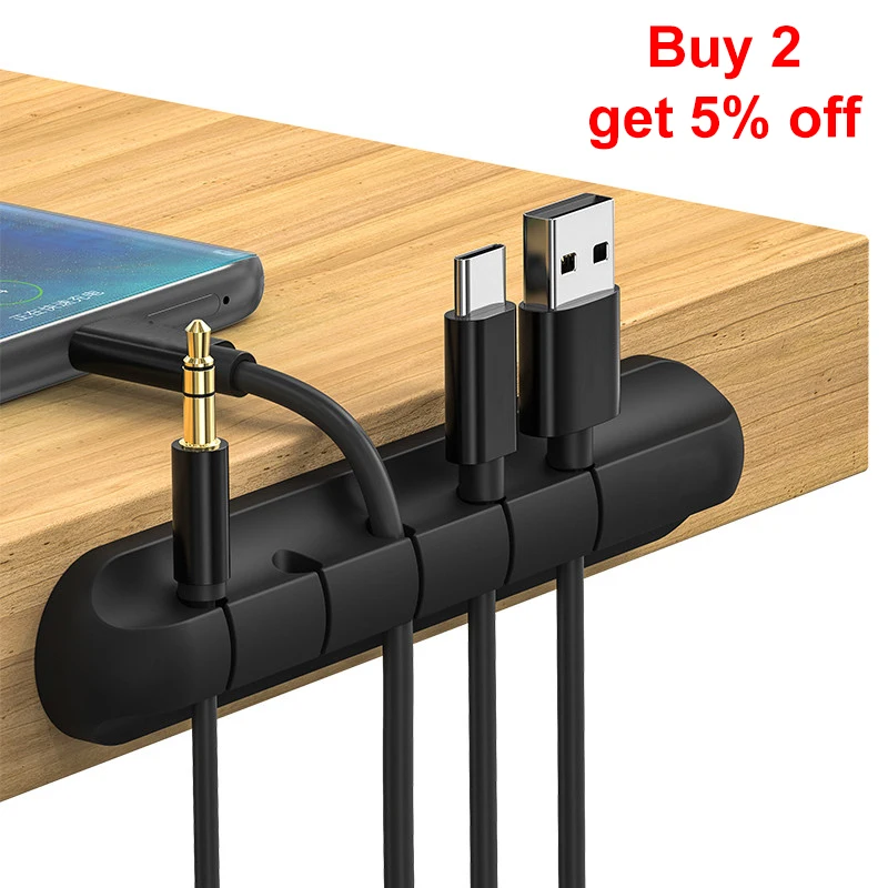 

Силиконовый органайзер для кабелей, настольный держатель для кабелей, мыши, наушников, проводов