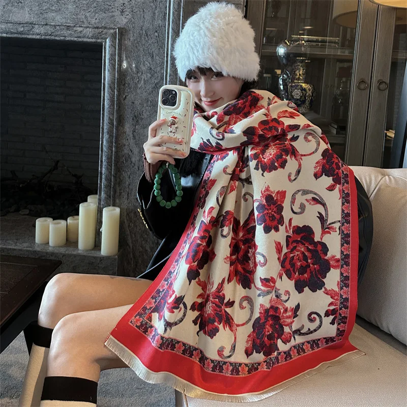 

Кашемировый шарф, одеяло из пашмины, женский платок Bufanda, модный хиджаб, женские зимние шали и палантины, шарфы из пашмины для женщин