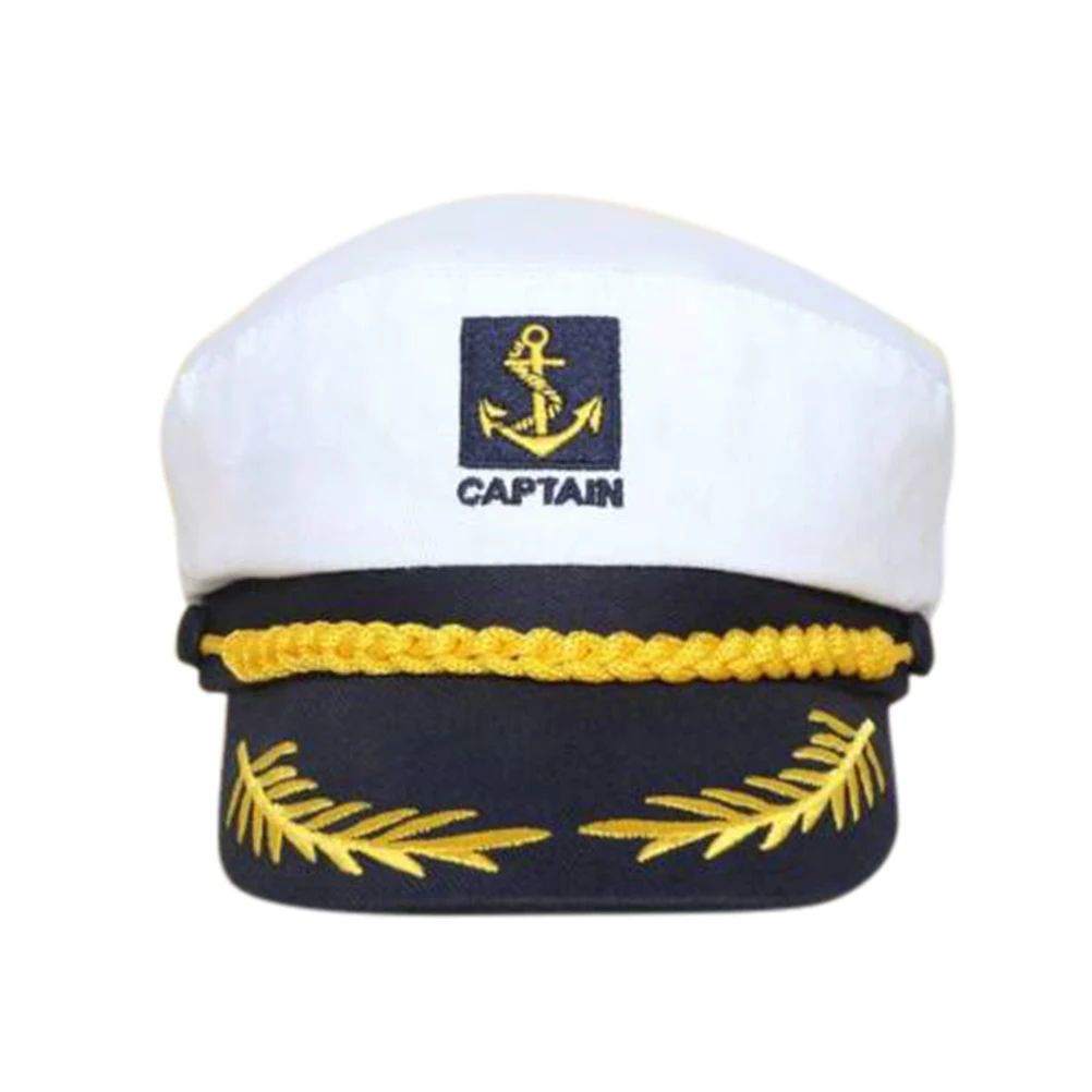 

Повседневная шапка для яхты tain Navy, морской Шкипер, морская военная шапка, белая, товары Вечерние