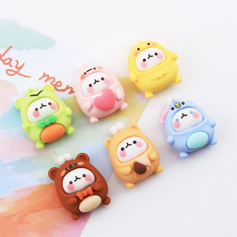 

Kawaii Cartoon Doll Resin Flatback Baby Cabochon DIY Scrapbooking Decorative Crafts Making Headgear Accessories