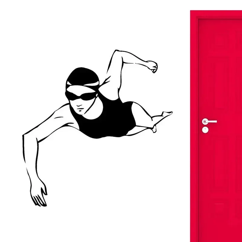 Наклейки на стену для женщин и купальников съемные виниловые наклейки девочек