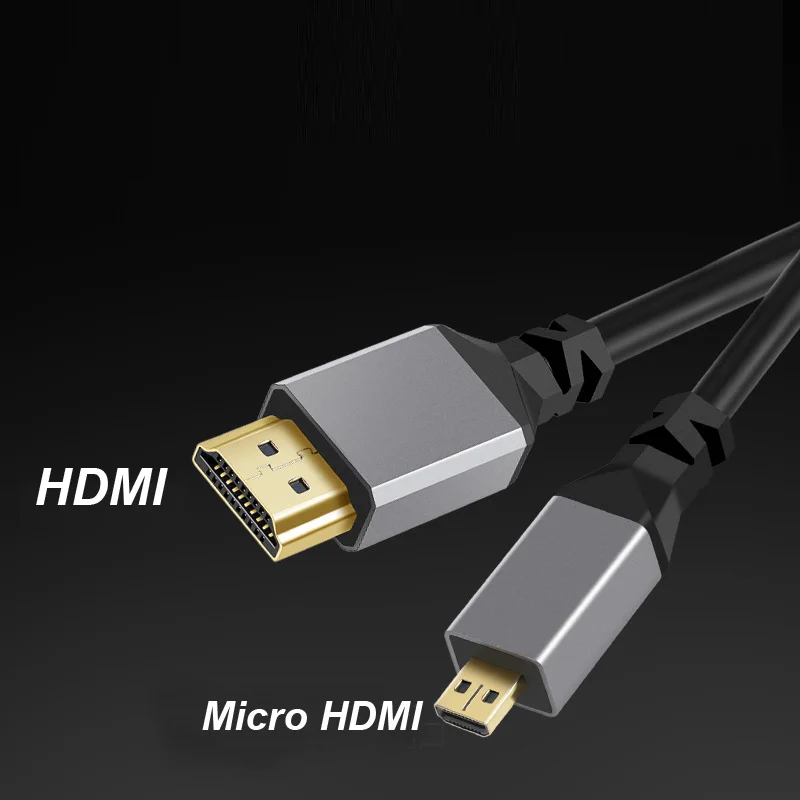 4K@60HZ 0.5-2.4M Compatible HDMI TO HDMI/MINI HDMI/ Micro HDMI/Coiled Extension Flexible Spiral   Cable Male to Male Plug Cable images - 6