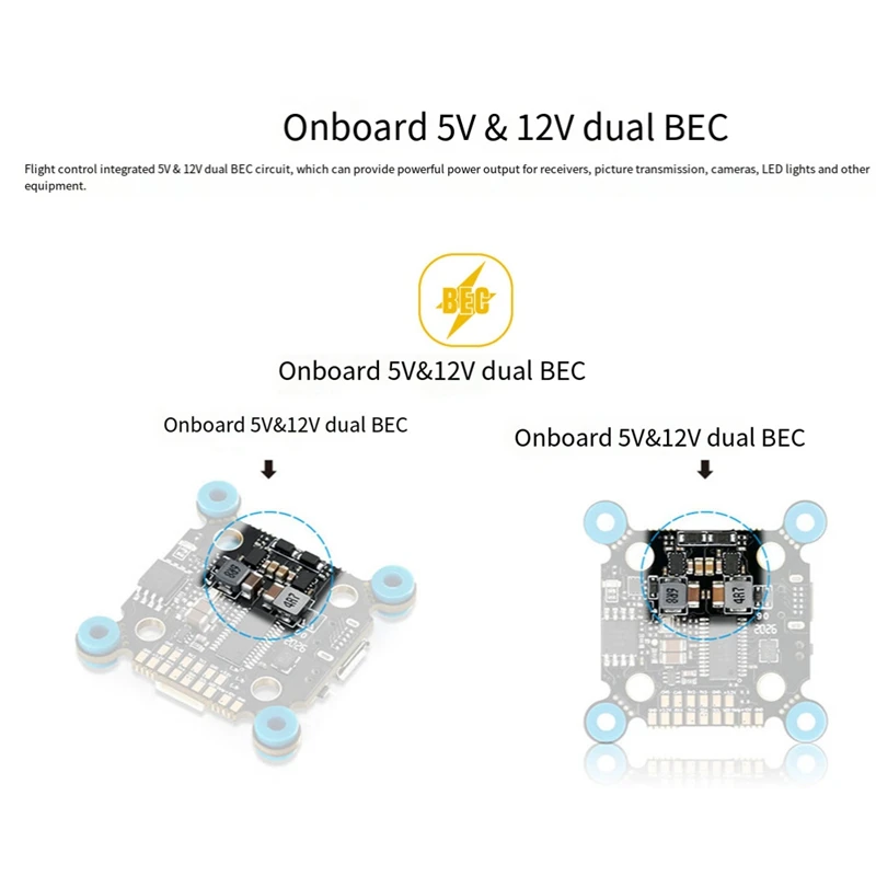 Контроллер полета для Hobbywing Xrotor F7 5 В и 12 двойная цепь BEC гоночного дрона FPV