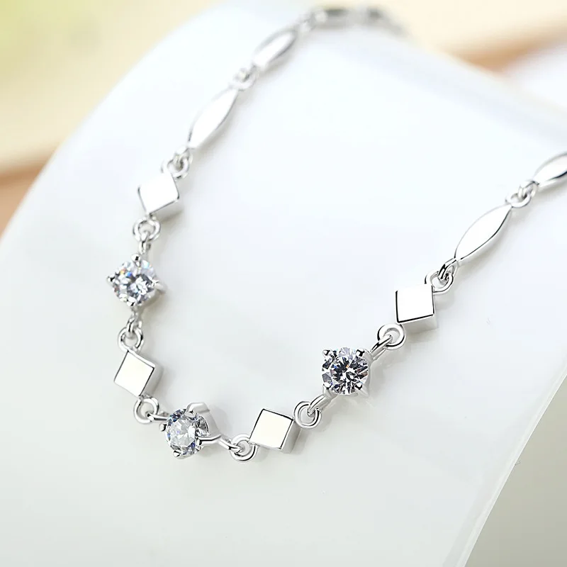 Лидер продаж браслет из стерлингового серебра 925 пробы Римский Love для женщин 2024