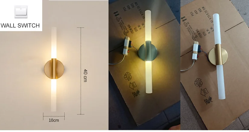 Настенные светильники AumgTaiy WB009 черные/золотые