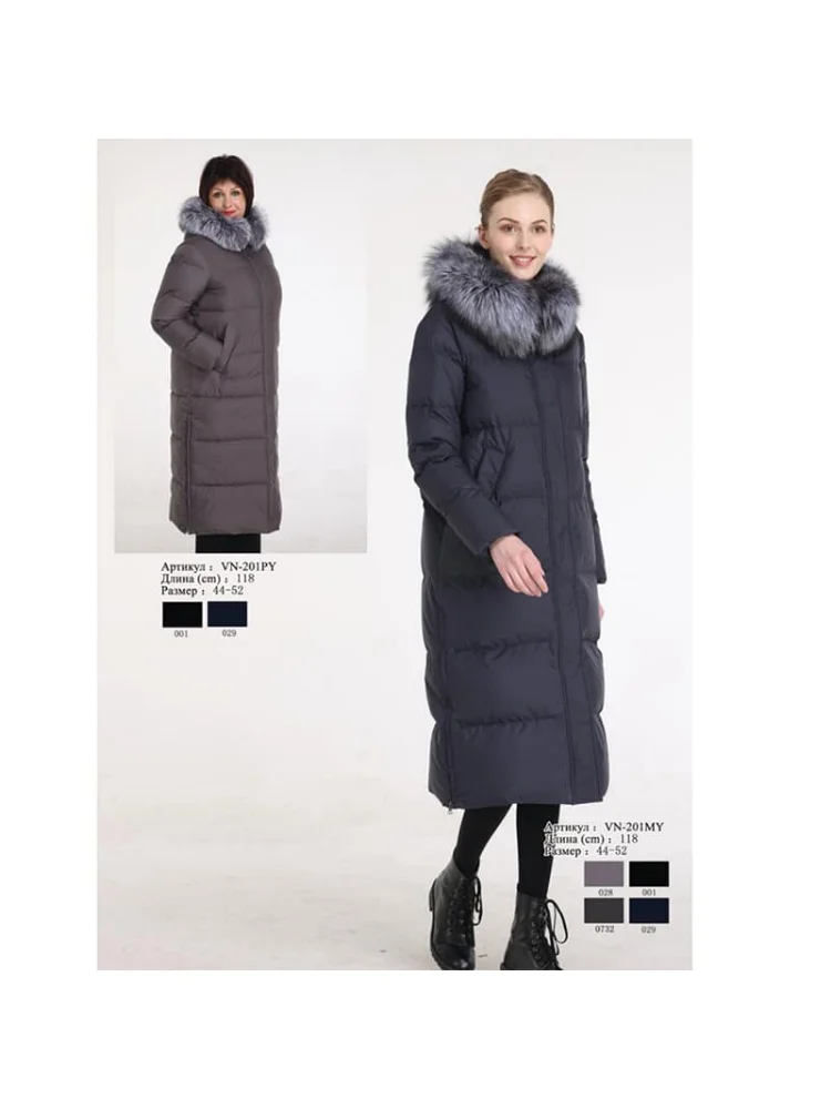VERALBA Women's Down Jackets With Natural Fluff Coats Promotion Long Warm Winter Fashion Overcoat Ladies 2022 Luxury Designe