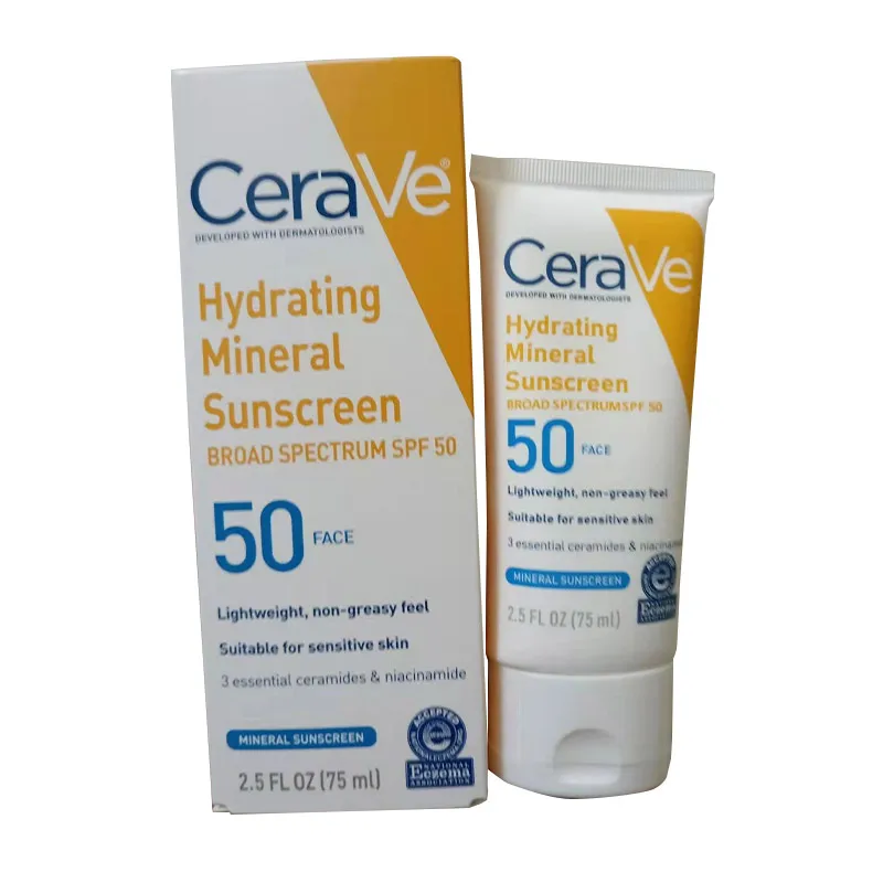 

Original CeraVe Face Sunscreen SPF 50+ Lightweight Non Greasy Sun Protection Nourishing Moisturising Repair Face Cream 75ml