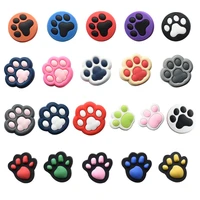 single sale animal paw pvc croc shoes charms dog cat cartoon accessories jibz for croc clogs shoe decorations child kids gifts