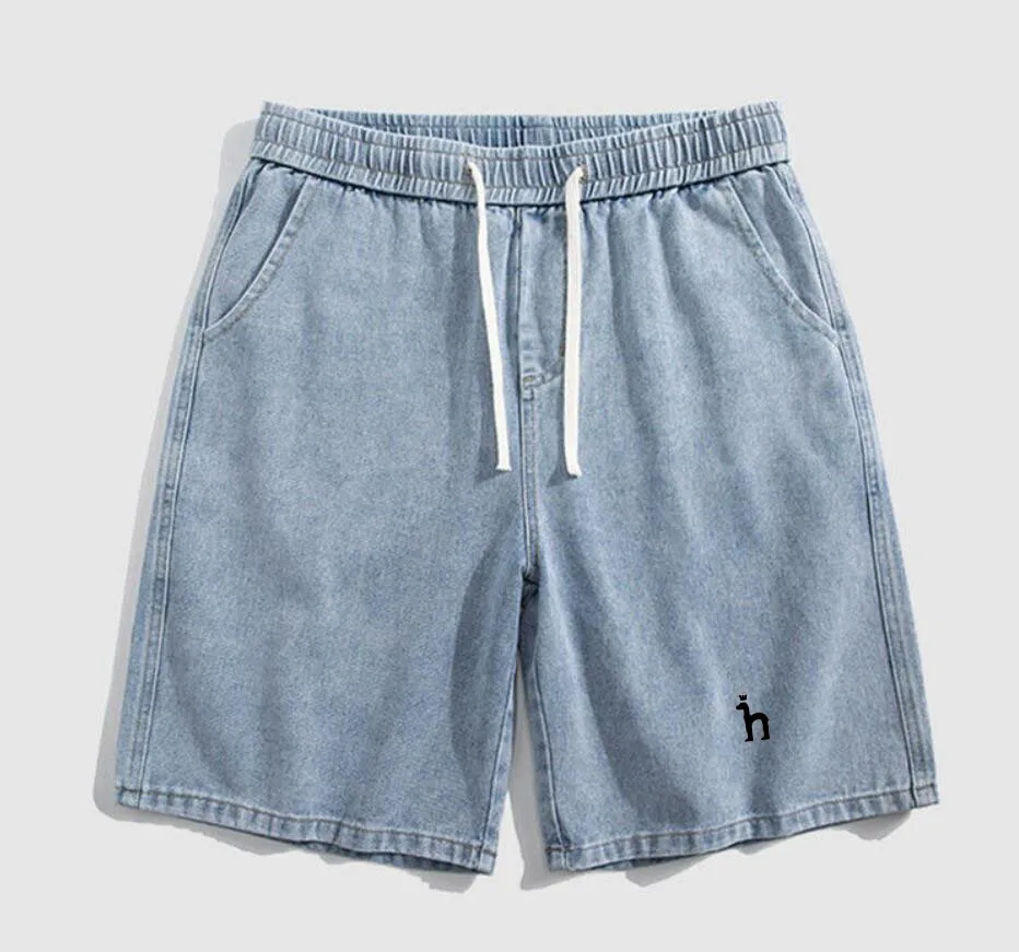 

2023 New Hazzys Men's Casual Pants Denim Shorts Summer Men Pants Fashion Loose Shorts Men's Outer Wear Pants