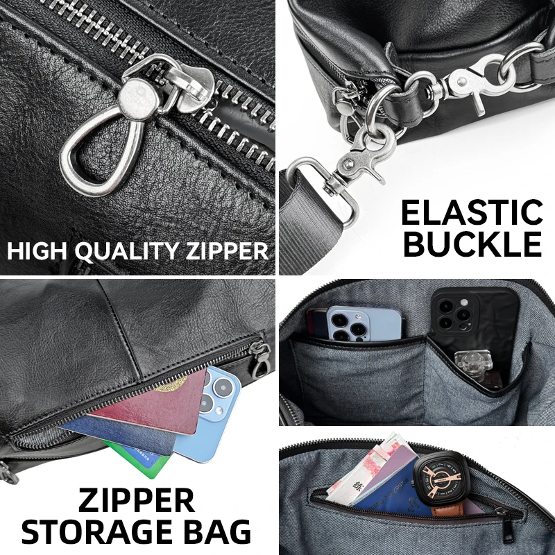 Новинка 2024 стильная мужская нагрудная сумка через плечо вместительная