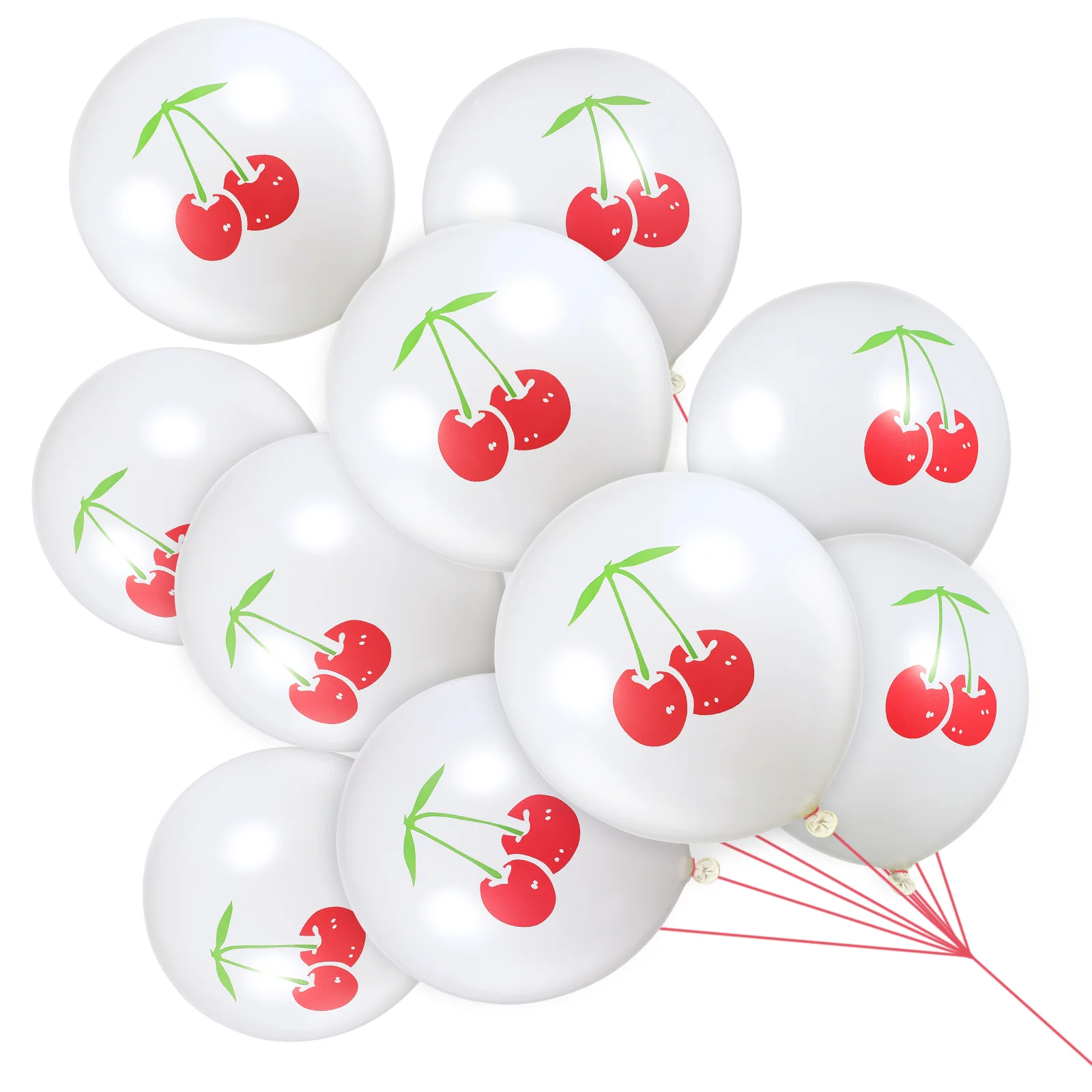 

Toyvian 10pcs Cherry Printed Balloons 12-inch Latex Balloons for Party Decoration Birthday Wedding