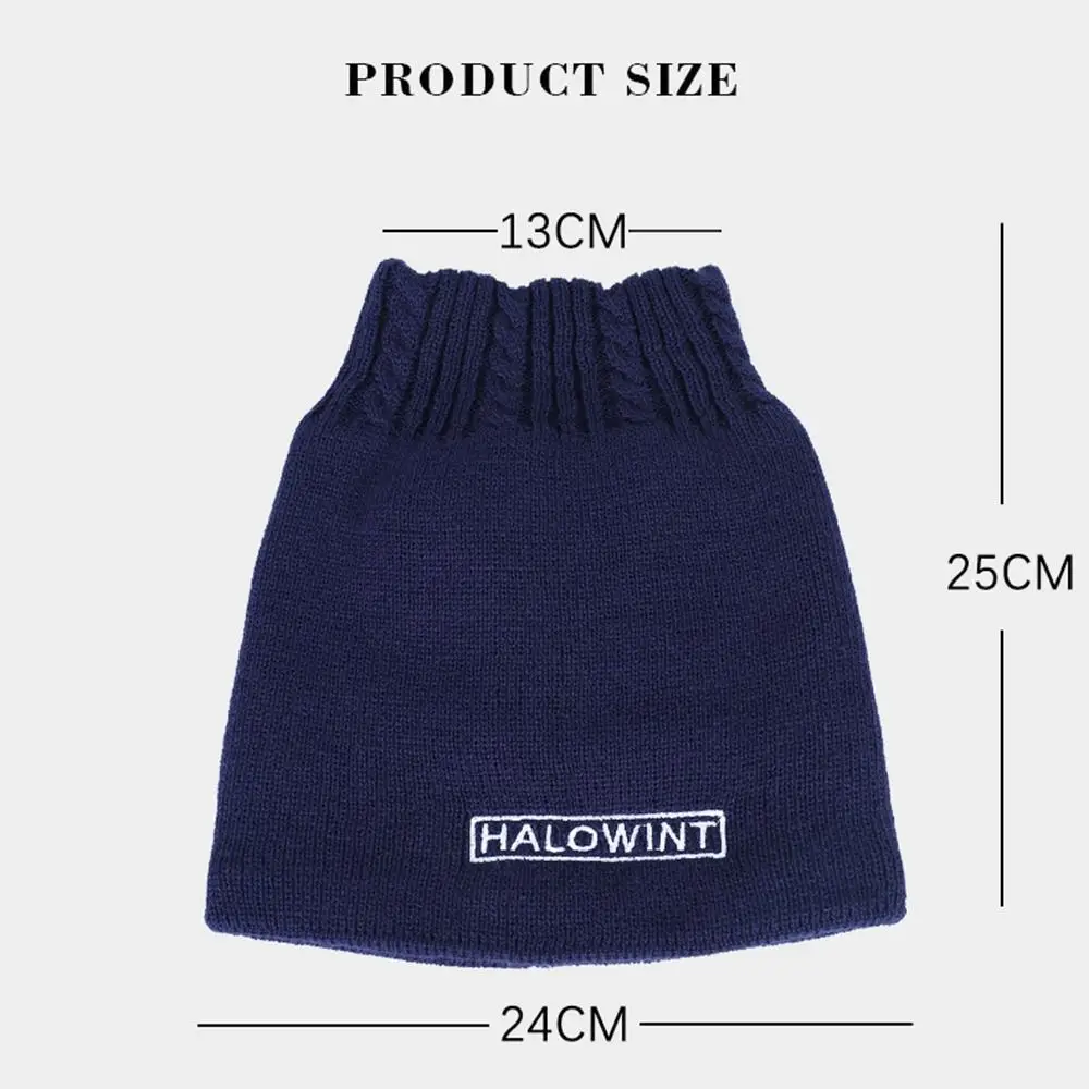 Ветрозащитный лыжный мотоциклетный шарф теплый чехол для шеи флисовые вязаные