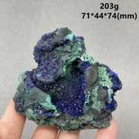 new 203g natural beautiful azurite and malachite symbiotic mineral specimen crystal stones and crystals healing crystal