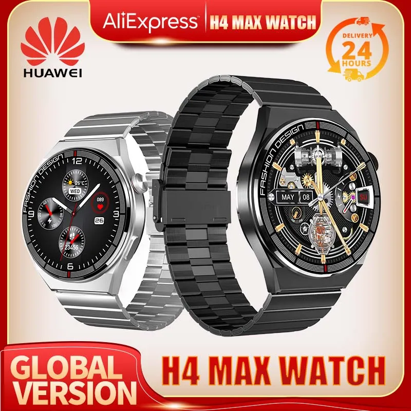 

2023 Huawei H4MAX Smart Watch Three Band Edition Voice Assistan NFC Payment Calling Message Reminder Music Sports Multi Function