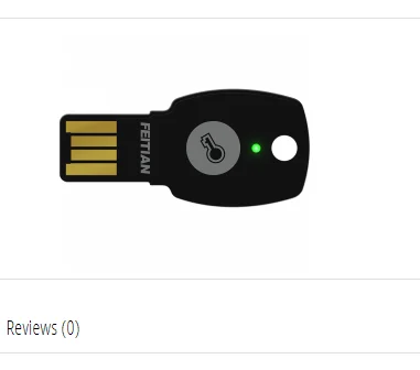 Chave de Segurança Feitian Epass Usb-uma Fido2 Securitykey-a4b