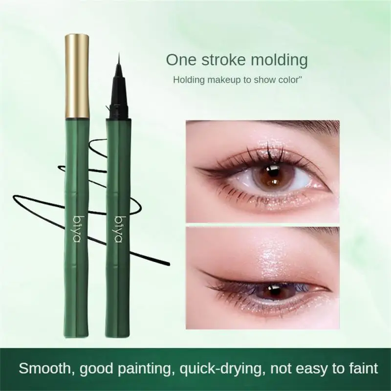 

Biya Eyeliner Pen Ultra-fine Soft Refill Waterproof Long Lasting Eyeliner Pencil Smooth Eye Makeup Cosmetics Easy for Beginners