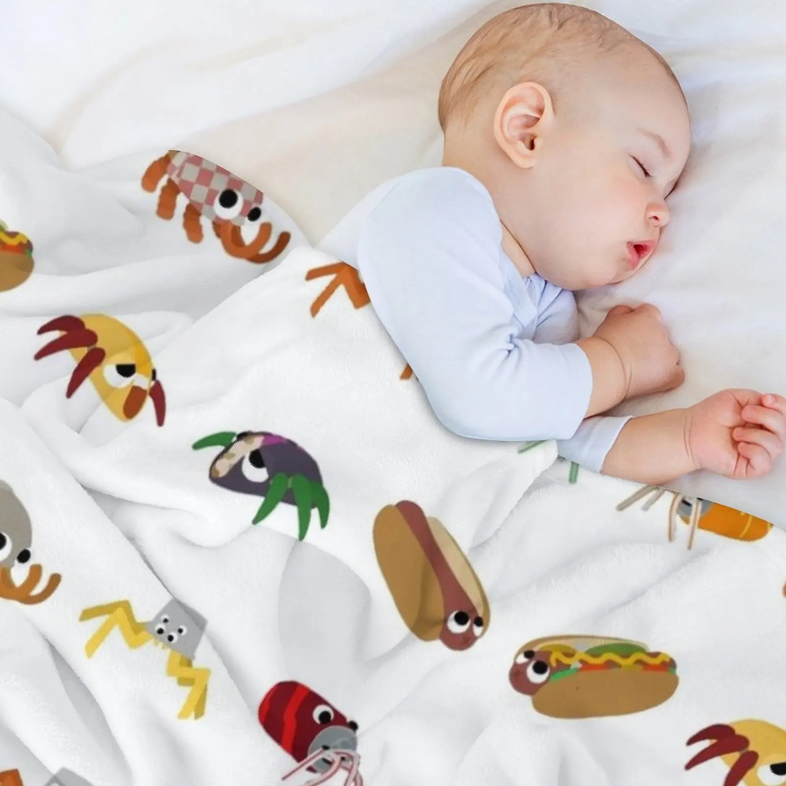 Bugsnax-упаковка для фаст-фуда одеяло сна постельное белье одеяла