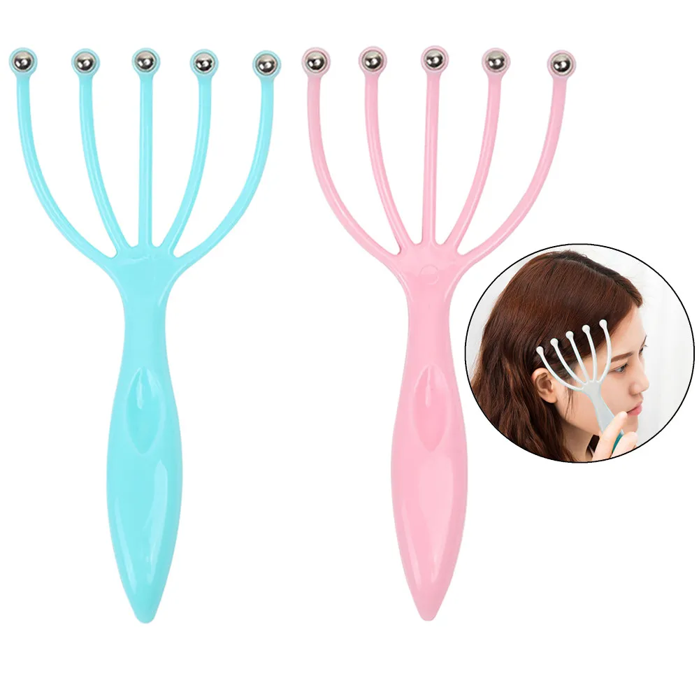 Расческа для массажа головы и шеи расческа с пятью пальцами расслабляющий