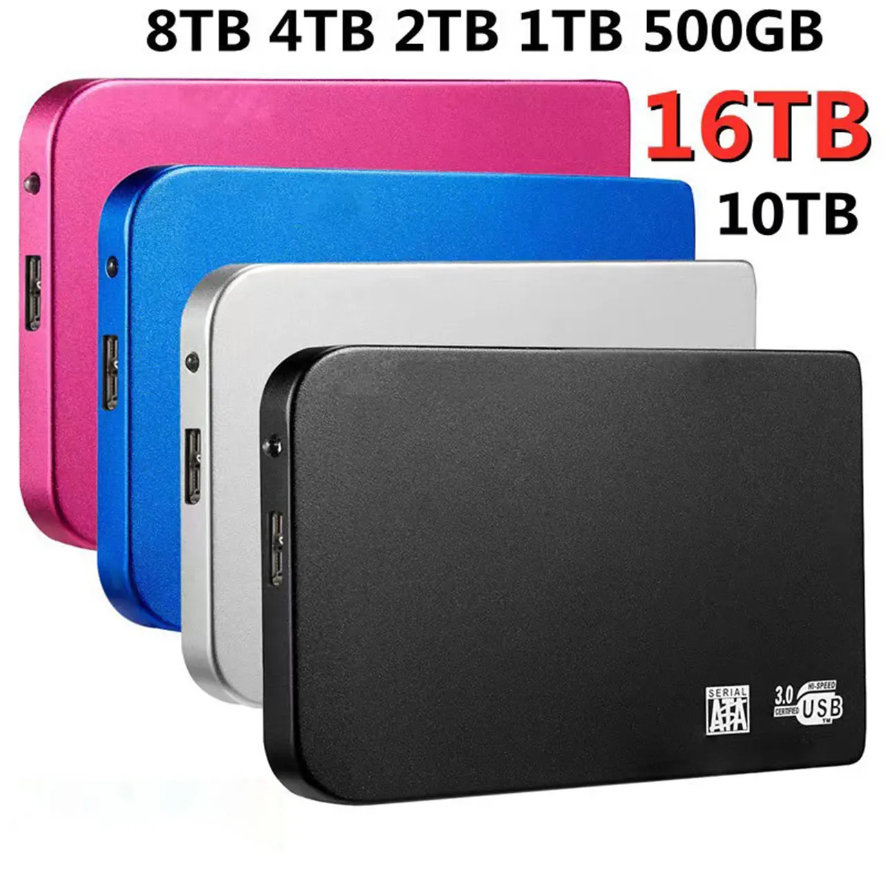 

Портативный ssd-накопитель, 500 ГБ, 4 ТБ, Type-C, USB 3,0