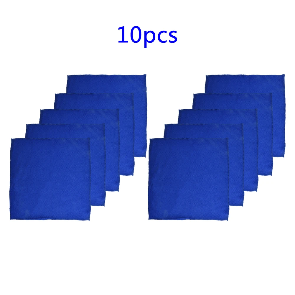 

10pcs Microfiber Cleaning Cloth No-Scratch Rag Car Polishing Detailing Towel No-Scratch Rag Mirofiber Cleaning Cloth Removal