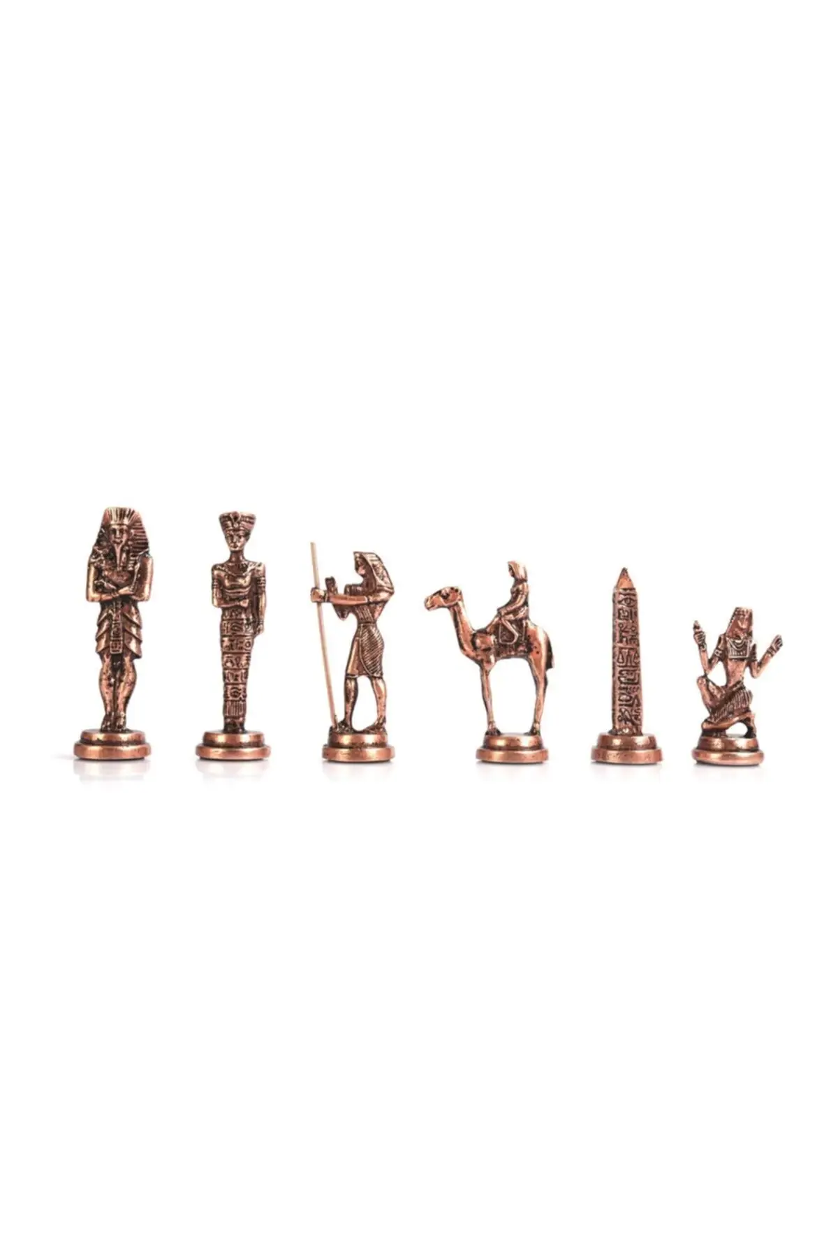 

(ONLY CHESS MOVE İSTEYENE) Gifthome, Large, Metal, Antique, Corn Figured Chessman