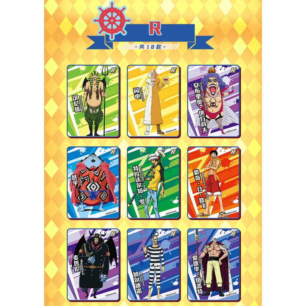 Коллекционные карты ONE PIECE приветственные аниме-фигурки Луффи красочные