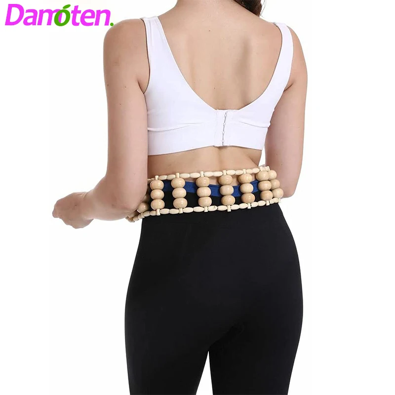 

Wood Massager Roller Body Back Massage Roller Wooden Pulling Relax Muscle Stimulator Relase Back Pain Health Care Tools