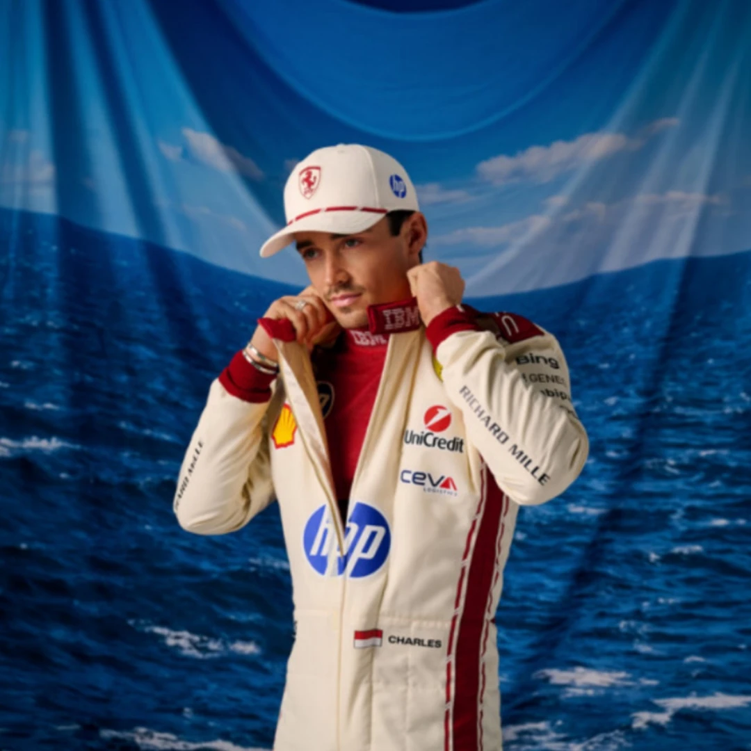 Бейсболка Scuderia Ferrari Team 2026 MONACO GP Charles Leclerc, реплика кепки Ferrari Charles Leclerc Homerace (art.: 3920dbcc73dbe) - 3920dbcc73dbe