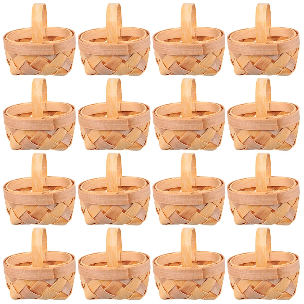 

Basket Mini Baskets Woven Farmhouse Picnic Miniature Wicker Wedding Fruit Propstraw Candy Tray Rustic Decor Ornament Braided
