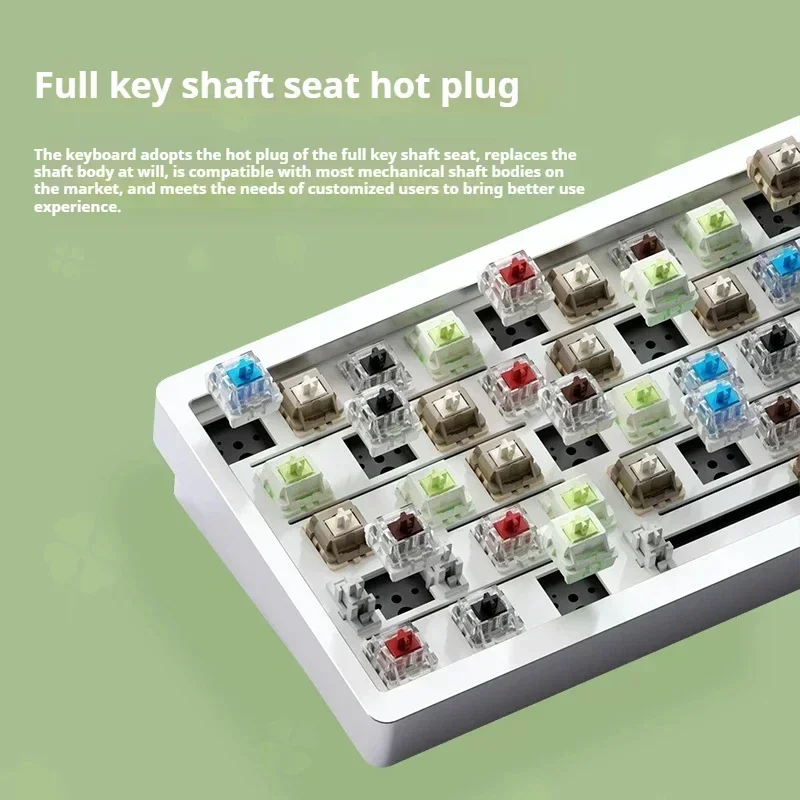 Weikav Lucky65 3-режимная прокладка из алюминиевого сплава RGB Беспроводная механическая