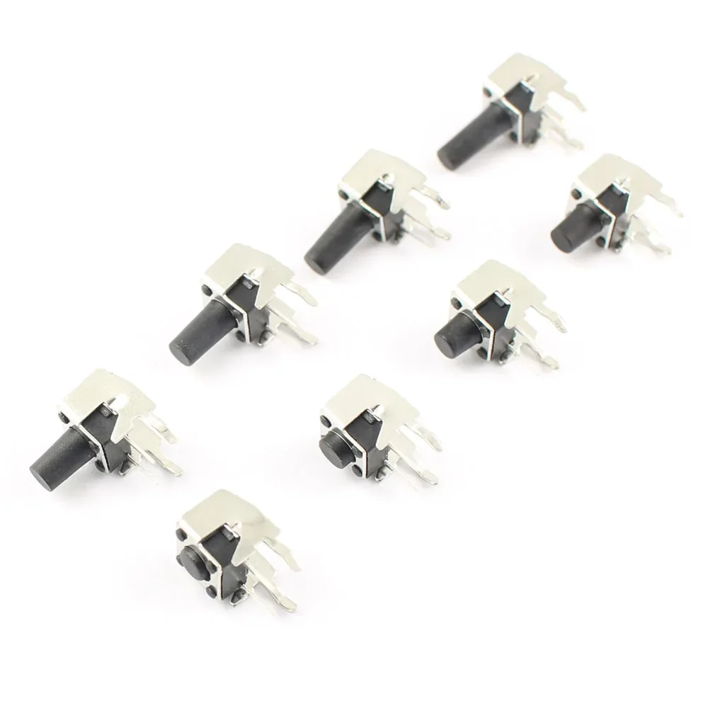 Микропереключатель 6x6x4 1000 шт. 3/5/6/7/8/8.5/9/10/11/12 мм Мгновенный стент тактильная Кнопка