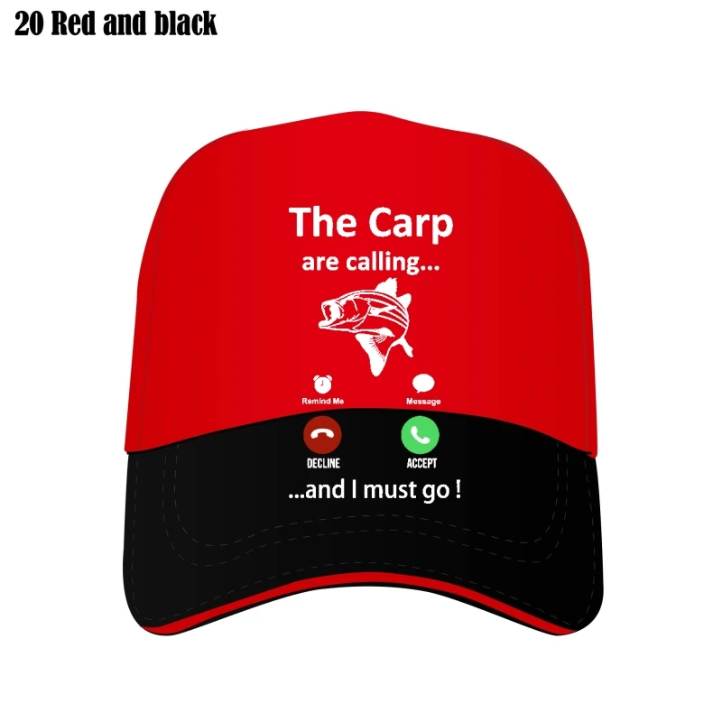 

Fishing The Carp Are Calling And I Must Go Funny Vintage Men'S Bill Hats Cotton New Summer Casual Harajuku Custom Hat Printed Me