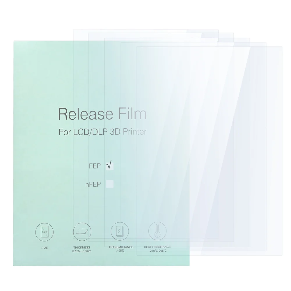 Пленка FEP для 3D-принтера ELEGOO Mars 2 Pro 3 Pro/ANYCUBIC LCD 5 шт.