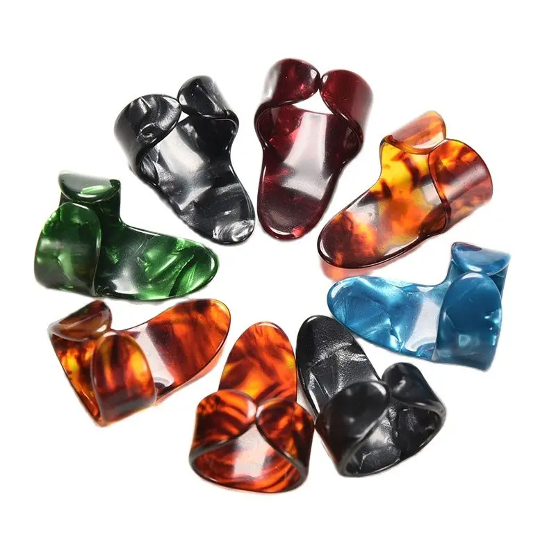 

Wholesale 100pcs/lot Various Colors Guitar Finger Picks