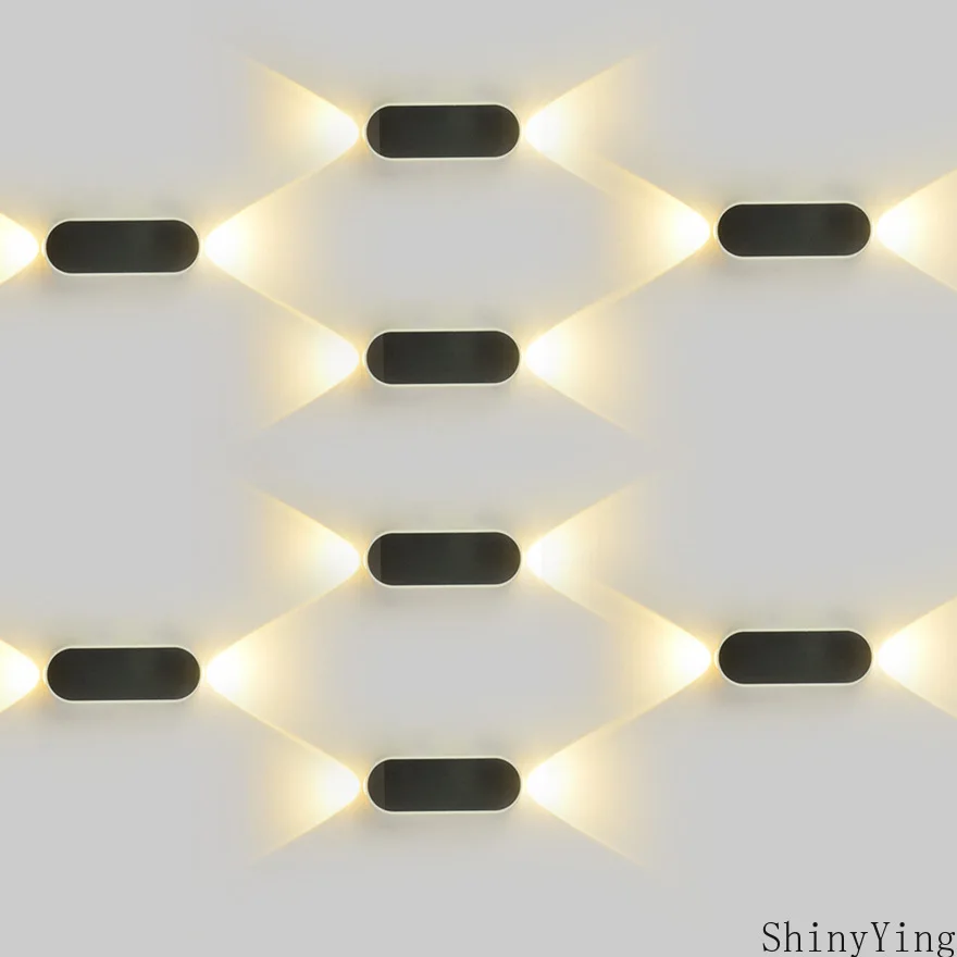 

Светодиодный настенный светильник с Cree, 6 Вт, для спальни, настенный черный, для ванной комнаты, современное ежедневное освещение, круглый ал...