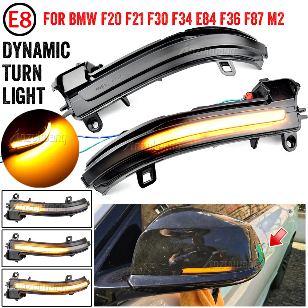 

Dynamic Blinker Turn Signal LED for BMW F20 F30 F31 F21 F22 F23 F32 F33 F34 X1 E84 F36 1 2 3 4 F87 M2 light