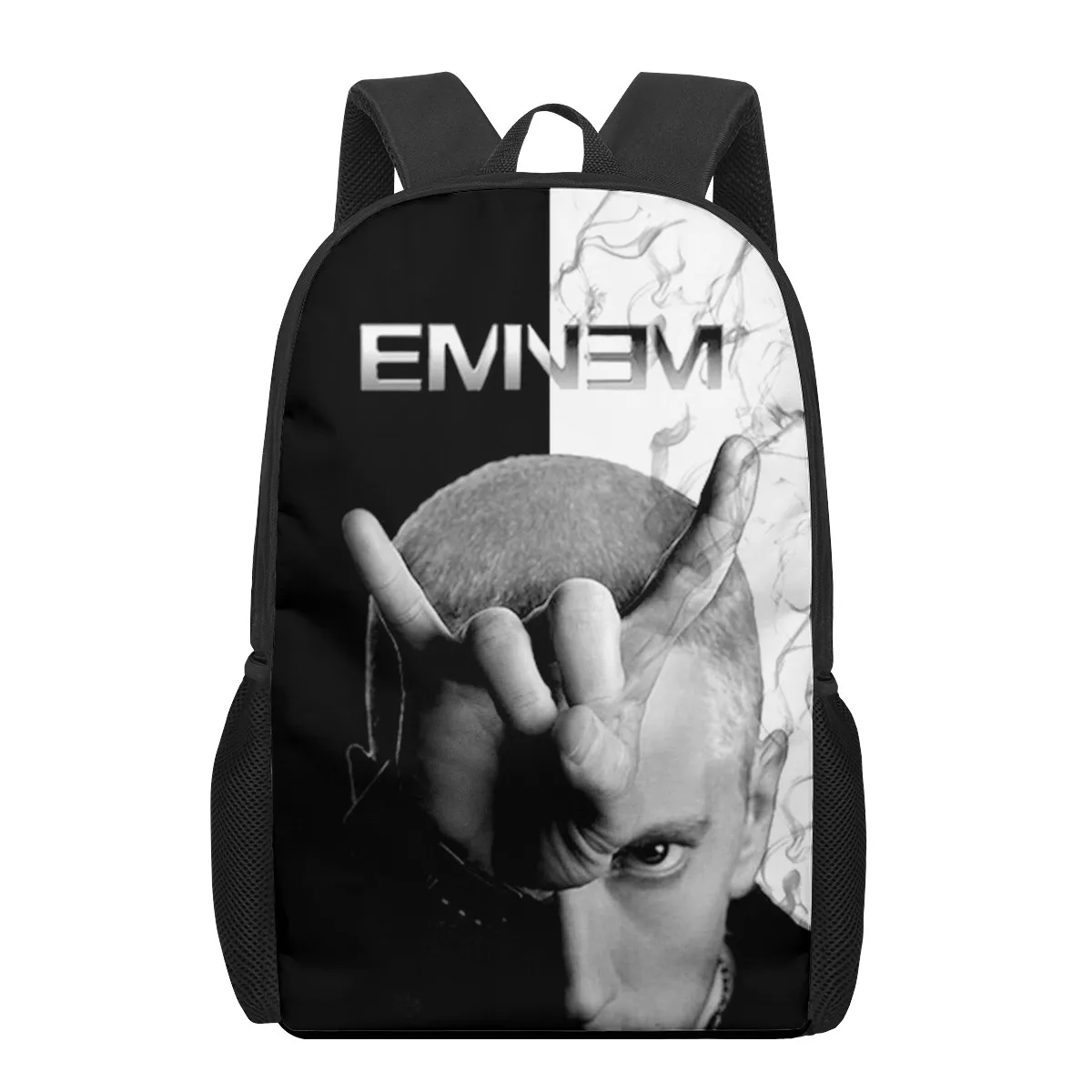 Eminem 3D Print School Backpack for Boys Girls Teenager Kids Book Bag Casual Shoulder Bags 16Inch Satchel Mochila